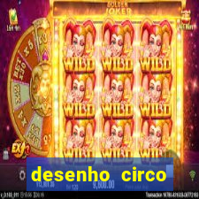 desenho circo digital para colorir